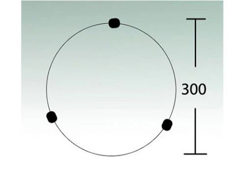3A 30cm Alabaster Oyster E27 AC1001/30