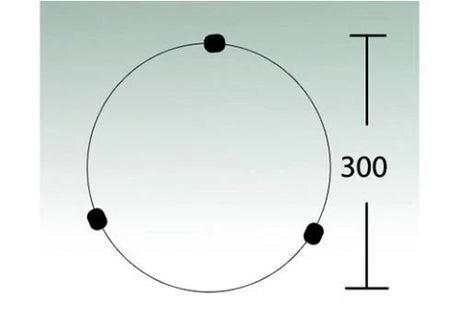 3A 30cm Alabaster Oyster E27 AC1001/30