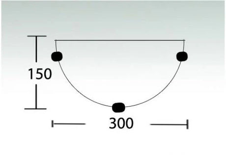3A 30cm Alabaster Wall Bracket E27 AC1001/WB