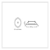 3A AL5006 7W Pir Sensor Downlight Not Dimmable