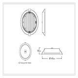 3A AL5008 12W Pir Sensor Downlight Not Dimmable