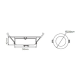 3A Atlas 2 DL1362 13W Tri-Colour LED Downlight