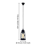 Eglo Lighting Bradford 60W E27 Black