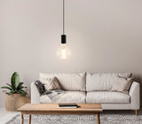 Eglo Lighting Pozueta 40W E27 Black Pendant Light