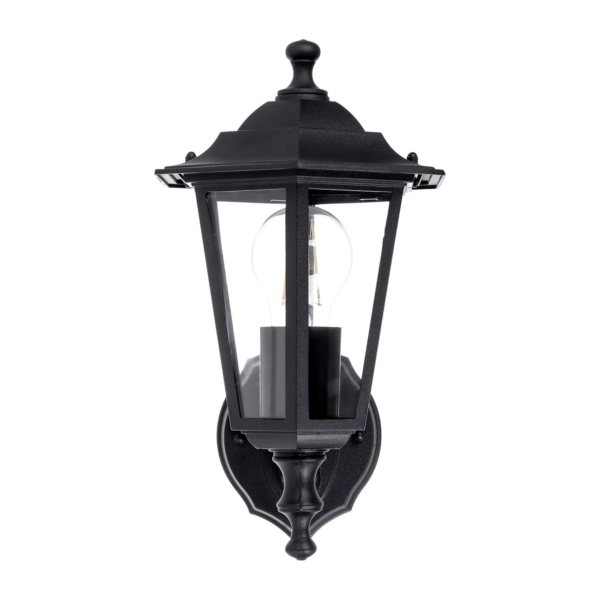Havit HV3552W-BLK Fibra Aluminium Black 6 Panel Coach Wall Light HV3552W-BLK