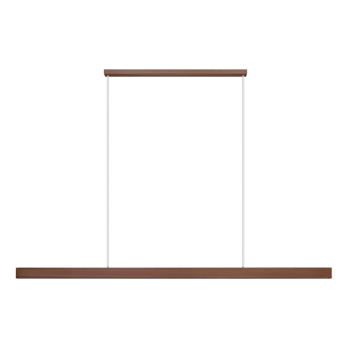 Walnut color Stylish extra-long LED ceiling light by Eglo