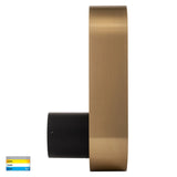 Contemporary black wall light with diffused LED glow
