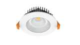 Slim flat COB LED downlight suitable for residential use
