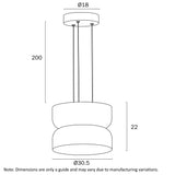 Telbix Skapa Pendant AA