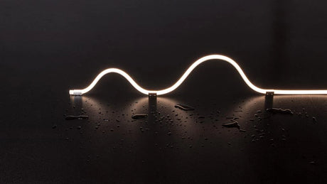 High CRI90 Domus Pleo 14.4W LED neon strip with IP66 rating with water droplets