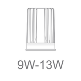 Domus Cell 9W lamp and driver kit for adjustable LED lighting with wattage range '9W-13W' below on a white background