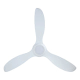 White three-blade fan on a white background
