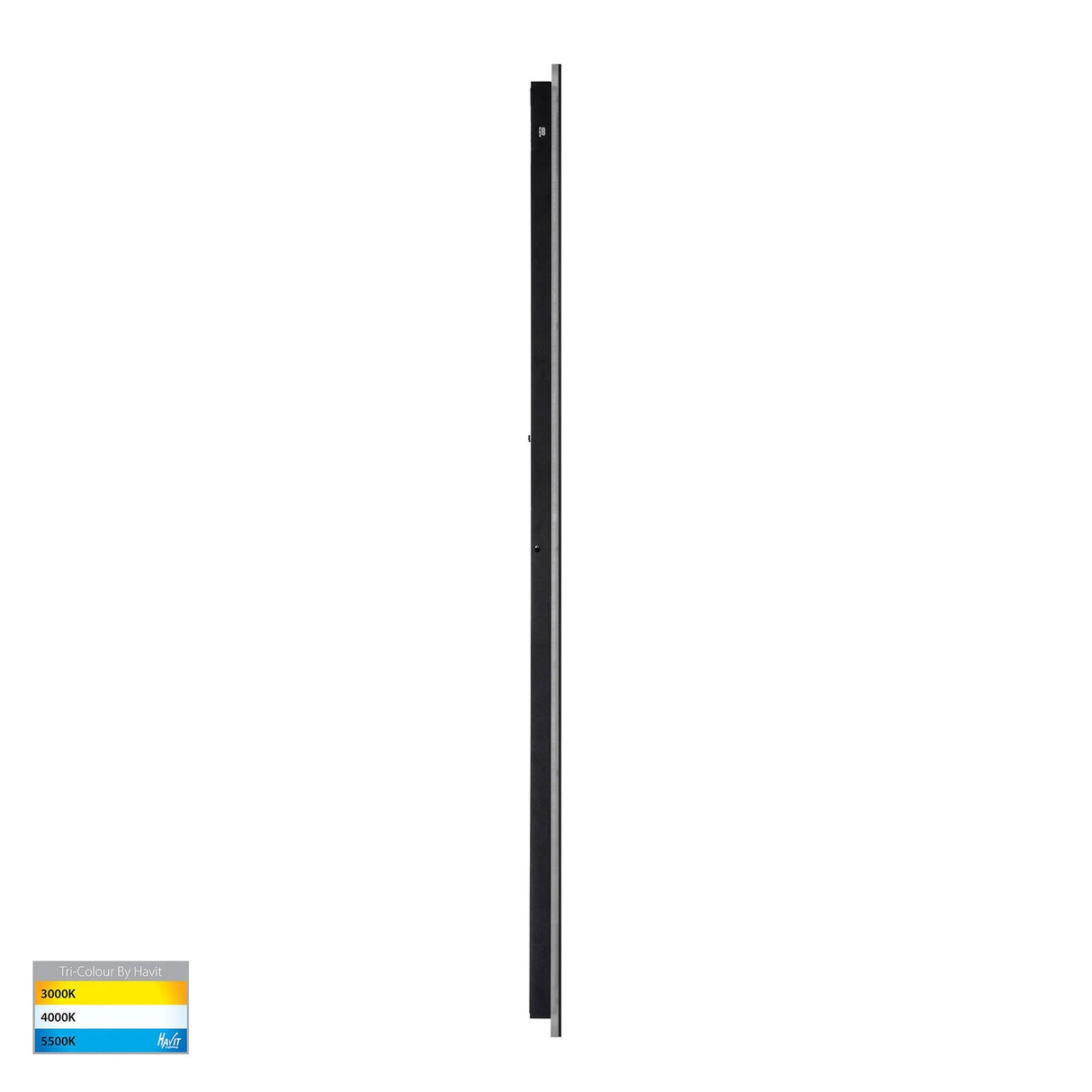 Black rectangular object with a color swatch labeled '3000K' and '4000K' on a white background