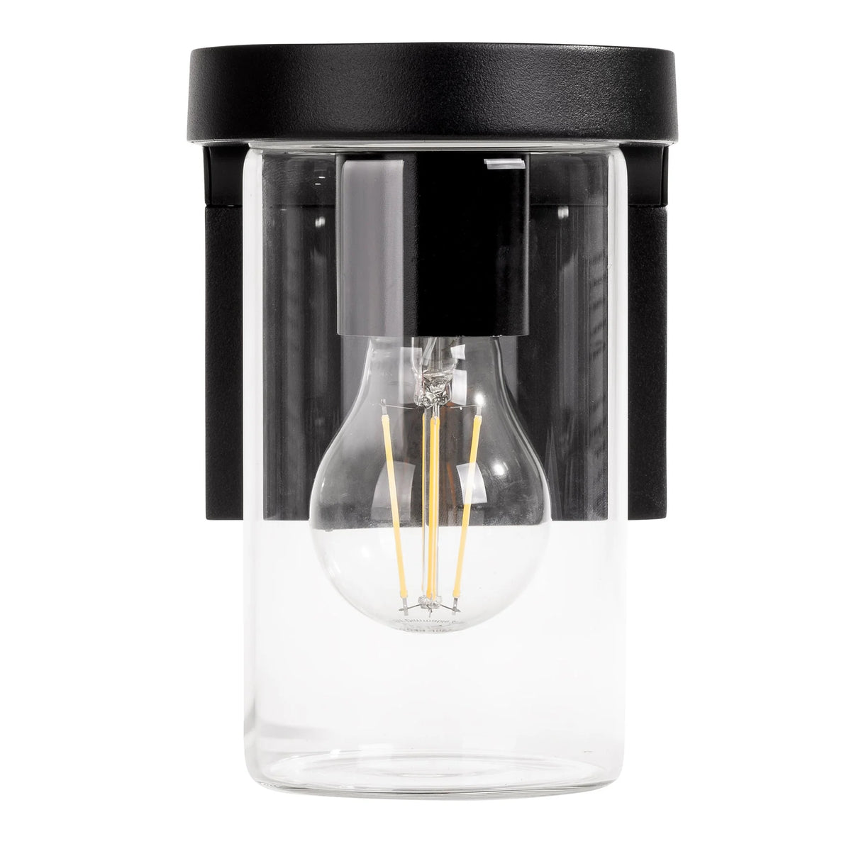 Clear glass light fixture Havit HV3692W Angela LED Wall Light hite background