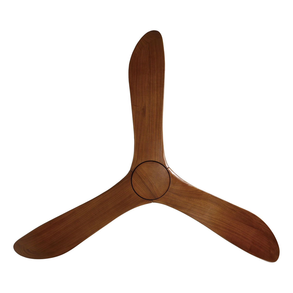 Wooden ceiling fan blade on a white background
