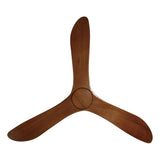 Wooden ceiling fan blade on a white background