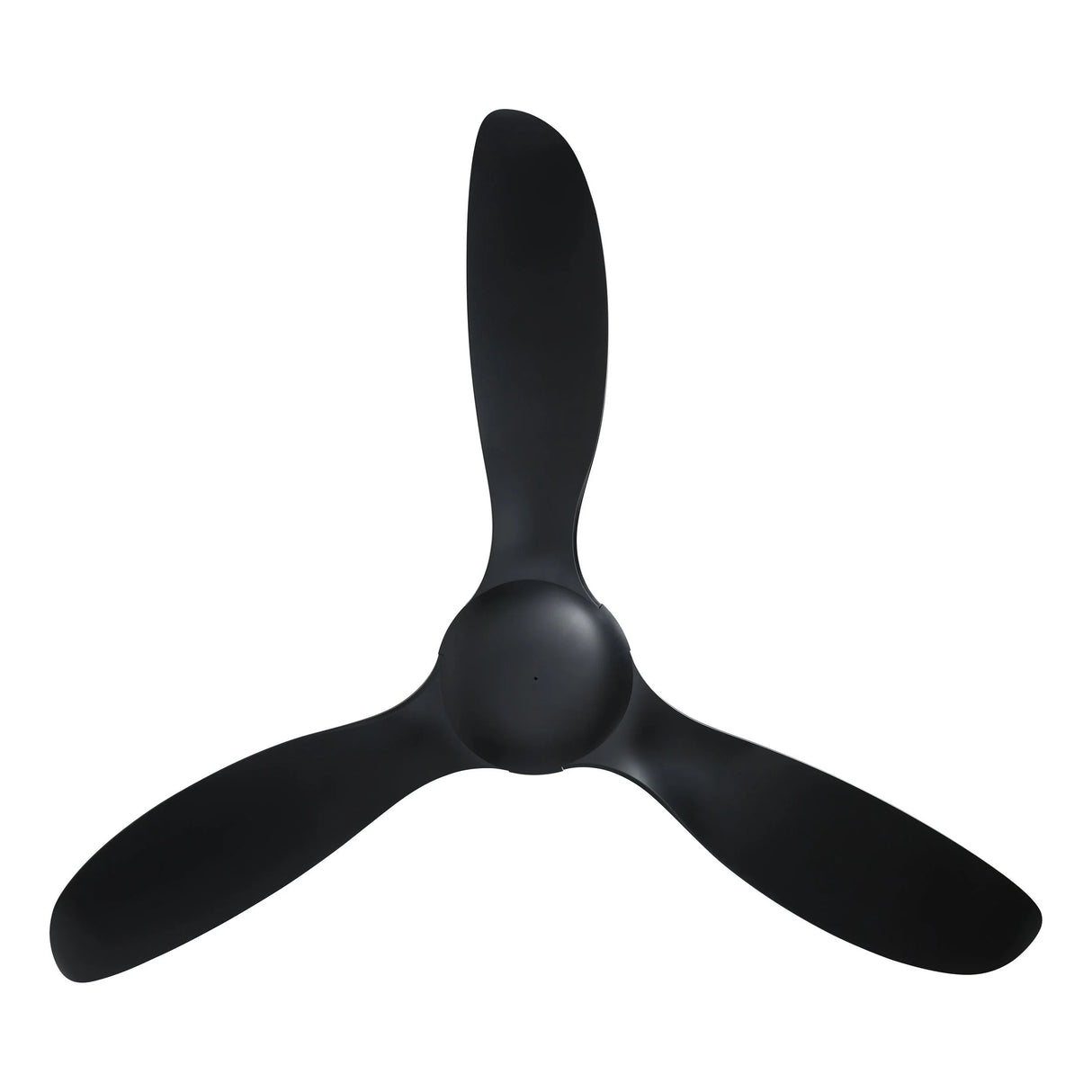 Black Durable and quiet ceiling fan for outdoor living spaces on a white background