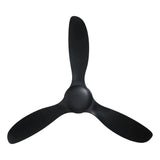 Black Durable and quiet ceiling fan for outdoor living spaces on a white background
