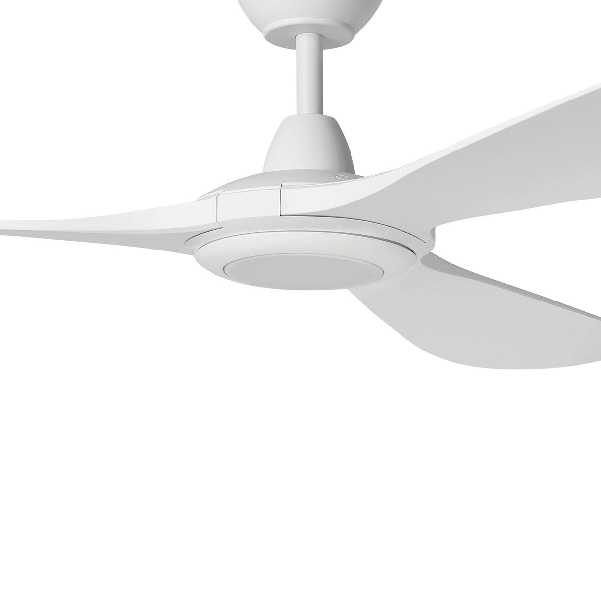 White finish Kurrawa 72 LED outdoor ceiling fan on a white background