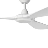 White finish Kurrawa 72 LED outdoor ceiling fan on a white background