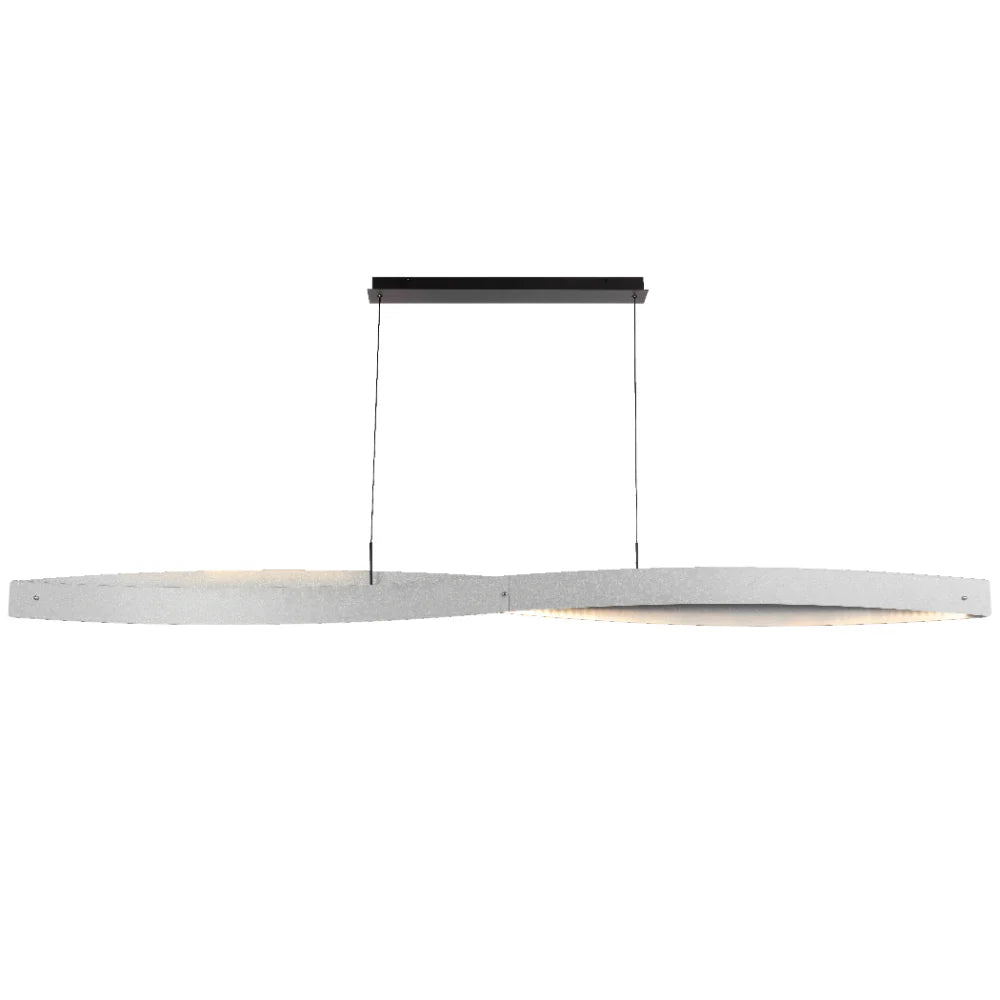 Silver Telbix Arezzo 240 pendant with dimmable LED lighting and minimalist design
