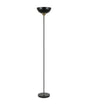 Black floor lamp on a white background