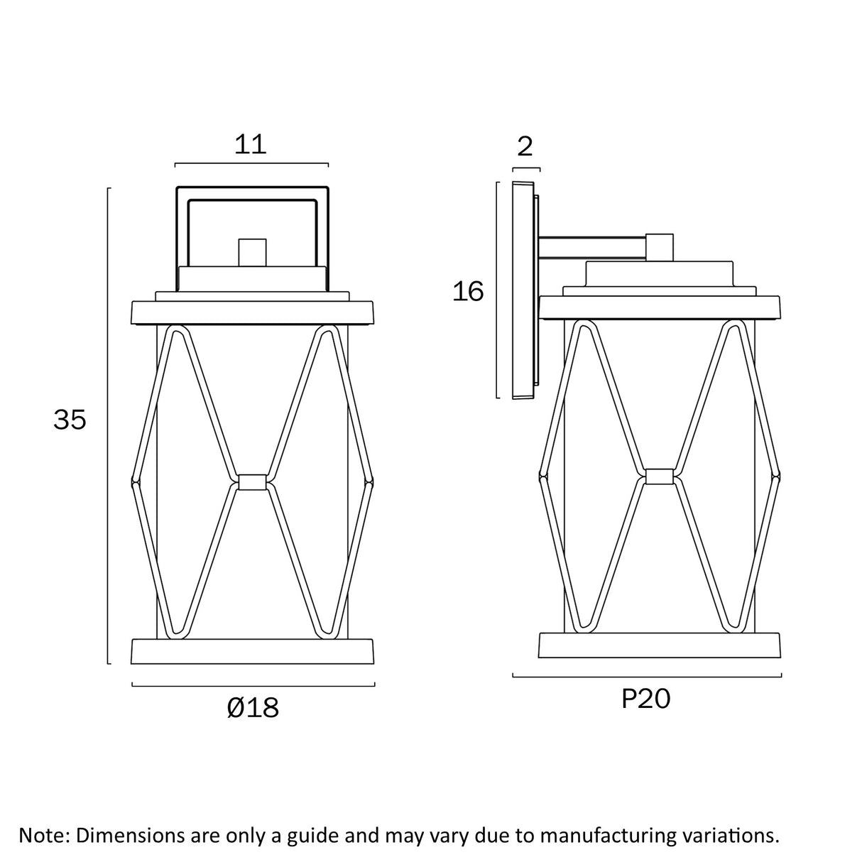 CAPSTAN 35 EXTERIOR WALL LIGHT