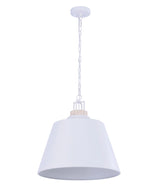 CLA Cloche Interior Metal Shade with Travertine Highlight Bell Shape Pendant Lights
