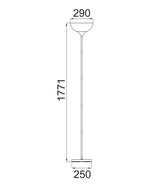 CLA Progetto Iron Matte Up Light Floor Lamps