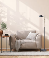 CLA Tettu Adjustable Height Swivel Head Sand Black Floor Lamps