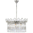 Crystal chandelier with a white background