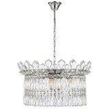 Crystal chandelier with a white background