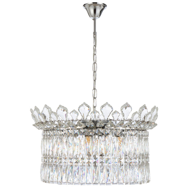 Crystal chandelier with a white background