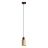 Oriel Tibur.100 Travertine and Wood Pendant