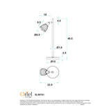 Oriel Alma Table Smoked Glass Task Lamp