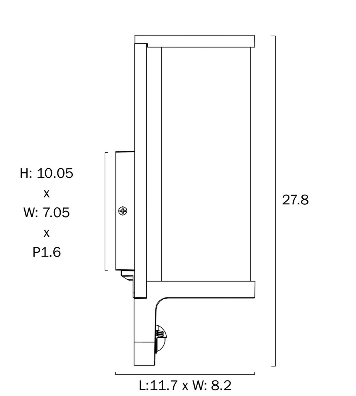 Telbix Thirlo Exterior Sensor Wall Light
