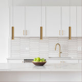 Oriel Tig Satin Brass Sleek Cylindrical Pendant