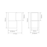 Domus PIPER-PRO-1-RND IP65 Exterior LED Wall Light