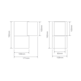 Domus PIPER-PRO-1-SQR IP65 Exterior LED Wall Light