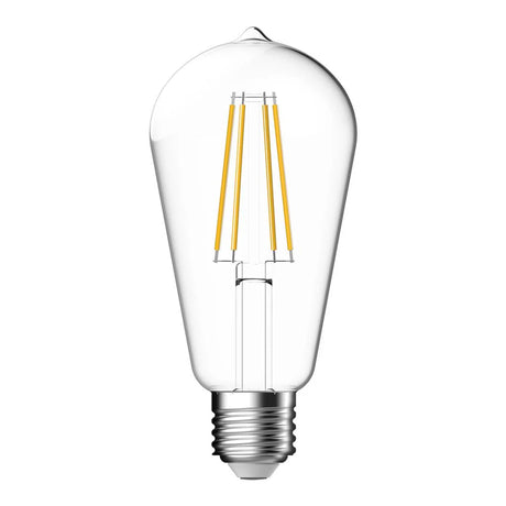Domus Pear 7.2W Dimmable LED Filament Lamp Clear 240V on a white background