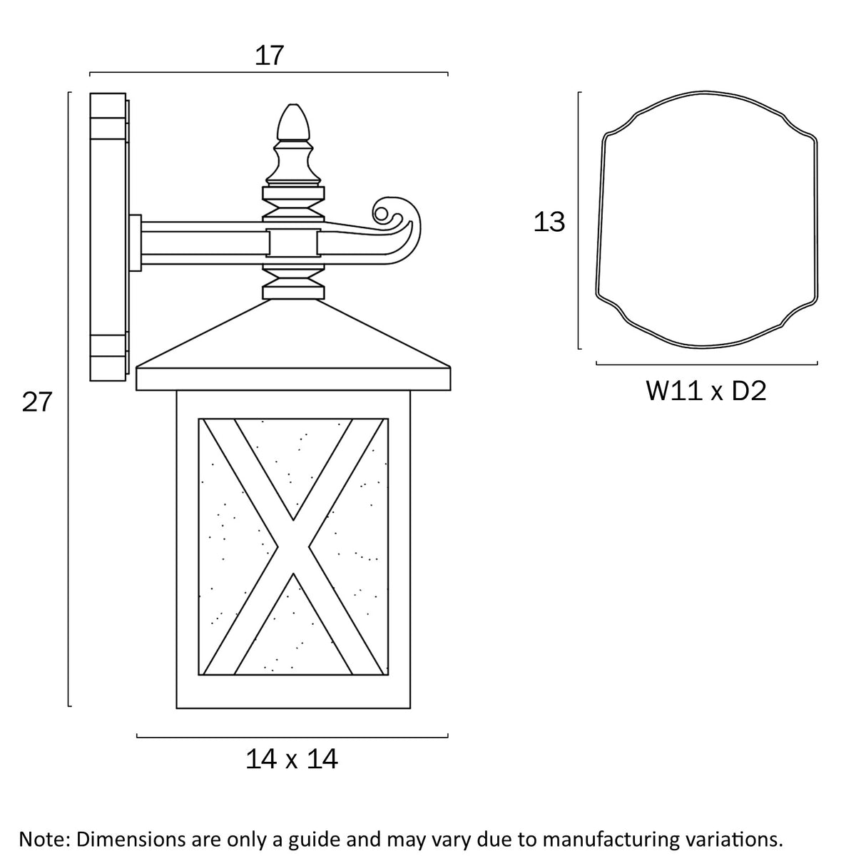 ELDON EXTERIOR WALL LIGHT