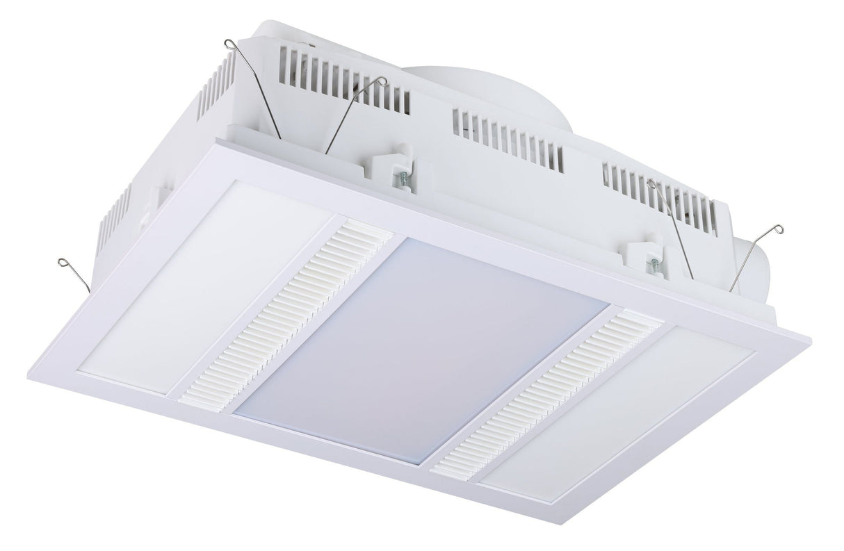 Eglo Domingo 3-in-1 Bathroom Heater Exhaust Fan with LED Light