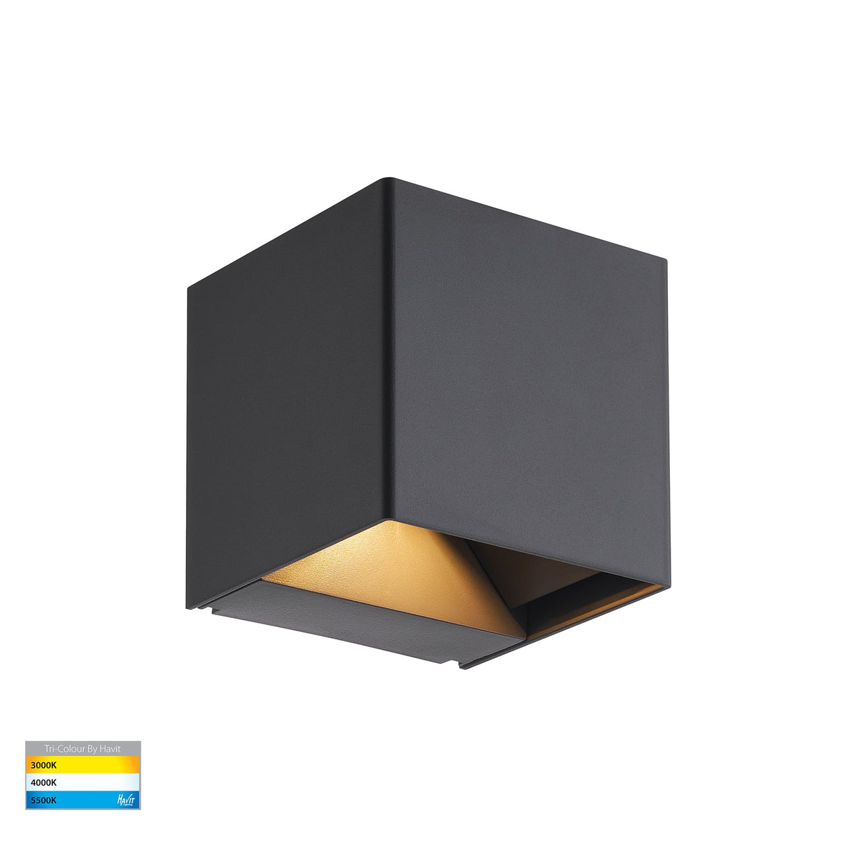 Havit HV3611T-WHT Celes Polycarbonate White Square Up & Down Wall Light