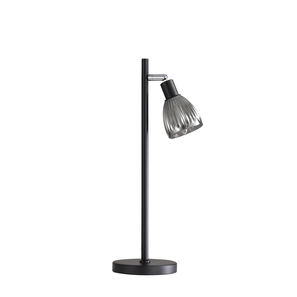 Oriel Alma Table Smoked Glass Task Lamp