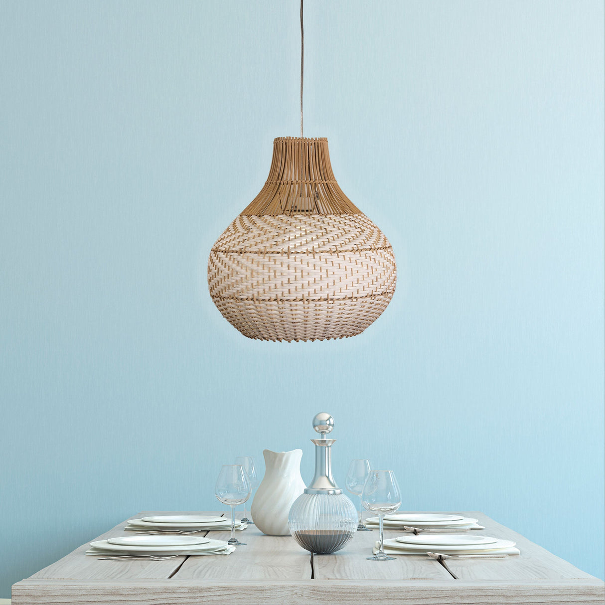 Oriel Palu Shade 45cm Cane Pendant Shade
