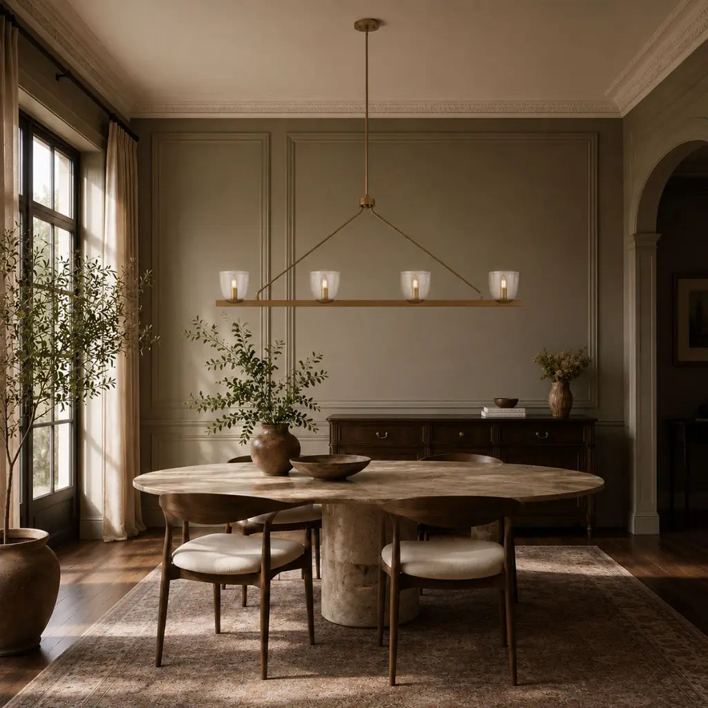 Telbix Radam 4 Light Bar Pendant Light