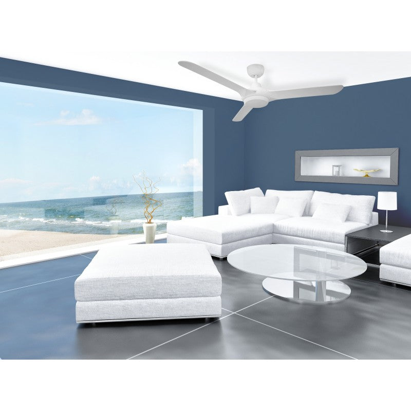 Ventair Spyda 1400mm DC Ceiling Fan With LIght SPYDC1423WH-L