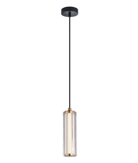CLA Freccia Interior LED Tri-CCT Glass with Curve Cylinder Pendant Lights