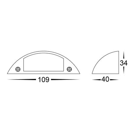 Havit Curva Antique Brass LED Step Light HV3251T-AB-12V