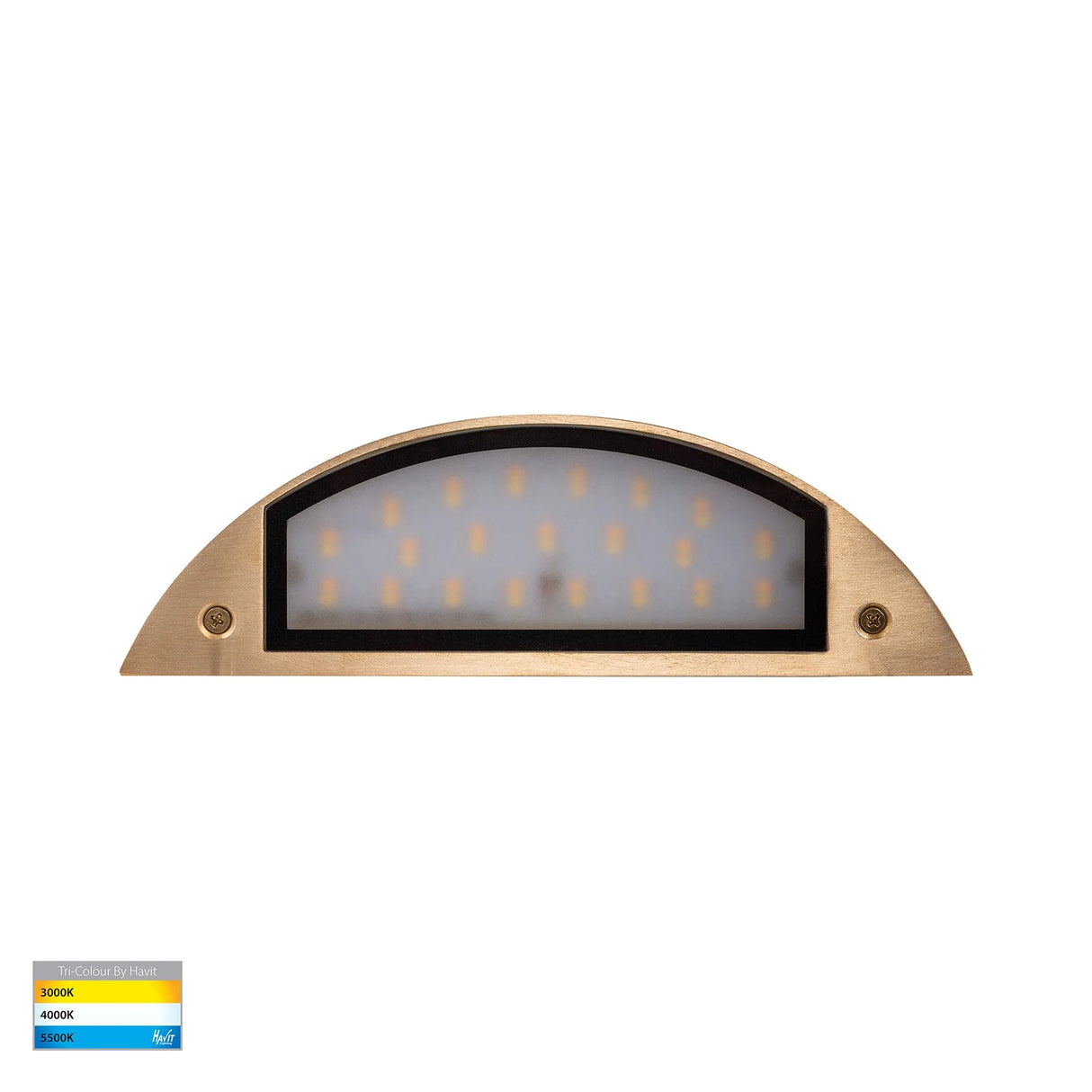 Havit Curva Solid Brass LED Step Light HV3253T-BR-12V